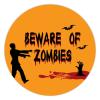 100 Pcs Halloween Stickers for Beware of Zombies Stickers Halloween decorations Stickers for Envelope Seals Candy Halloween Party Decorations view 1