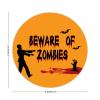 100 Pcs Halloween Stickers for Beware of Zombies Stickers Halloween decorations Stickers for Envelope Seals Candy Halloween Party Decorations view 2