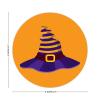 100 Pcs Halloween Stickers for Halloween Witch Hats Stickers Halloween decorations Stickers for Envelope Seals Candy Halloween Party Decorations view 2
