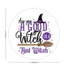 100 Pcs Halloween Stickers for Good Witch Or A Bad Witch Black Halloween Quote Stickers Halloween decorations Stickers for Envelope Seals Candy Halloween Party Decorations view 2