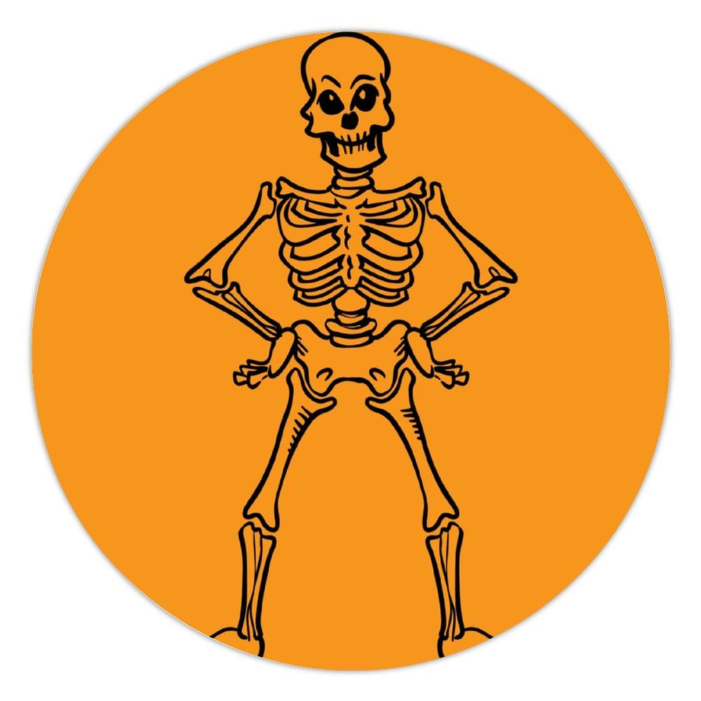 100 Pcs Halloween Stickers for Skeleton Stickers Halloween decorations Stickers for Envelope Seals Candy Halloween Party Decorations