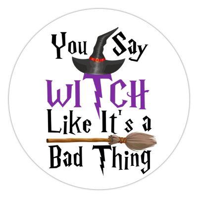 100 Pcs Halloween Stickers for Witch And Witchcraft Puns Funny Halloween Stickers Halloween decorations Stickers for Envelope Seals Candy Halloween Party Decorations