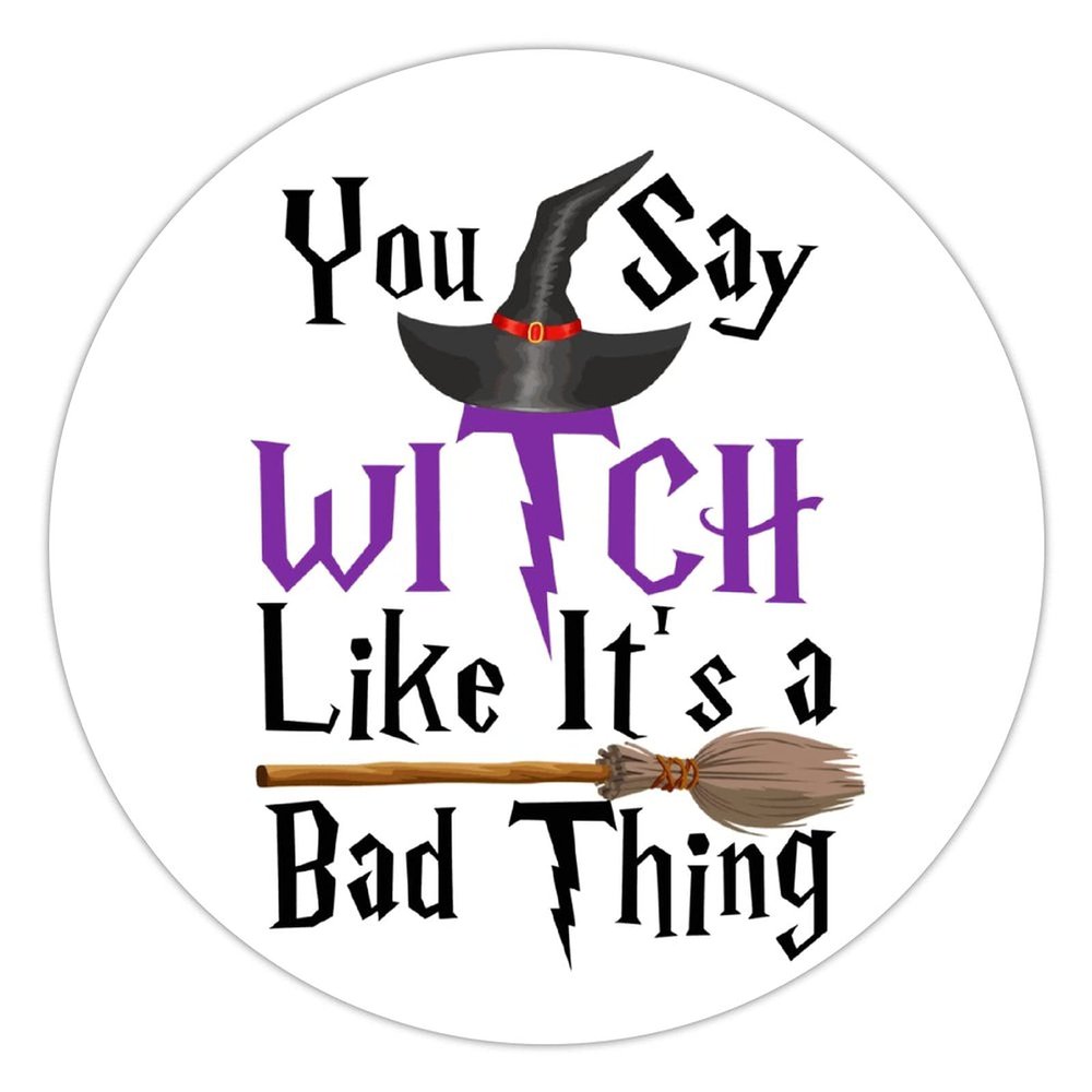 100 Pcs Halloween Stickers for Witch And Witchcraft Puns Funny Halloween Stickers Halloween decorations Stickers for Envelope Seals Candy Halloween Party Decorations