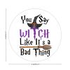 100 Pcs Halloween Stickers for Witch And Witchcraft Puns Funny Halloween Stickers Halloween decorations Stickers for Envelope Seals Candy Halloween Party Decorations view 2