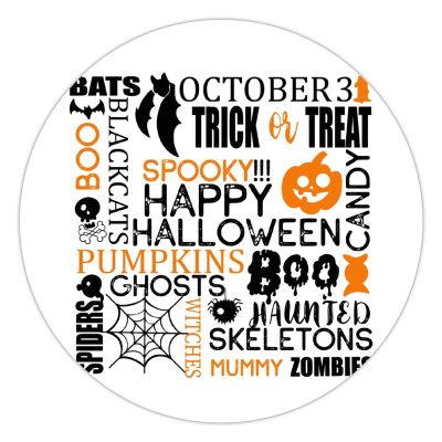 100 Pcs Halloween Stickers for Halloween Word Stickers Halloween decorations Stickers for Envelope Seals Candy Halloween Party Decorations
