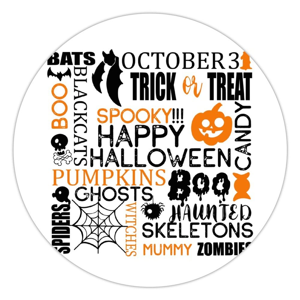 100 Pcs Halloween Stickers for Halloween Word Stickers Halloween decorations Stickers for Envelope Seals Candy Halloween Party Decorations