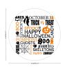 100 Pcs Halloween Stickers for Halloween Word Stickers Halloween decorations Stickers for Envelope Seals Candy Halloween Party Decorations view 2