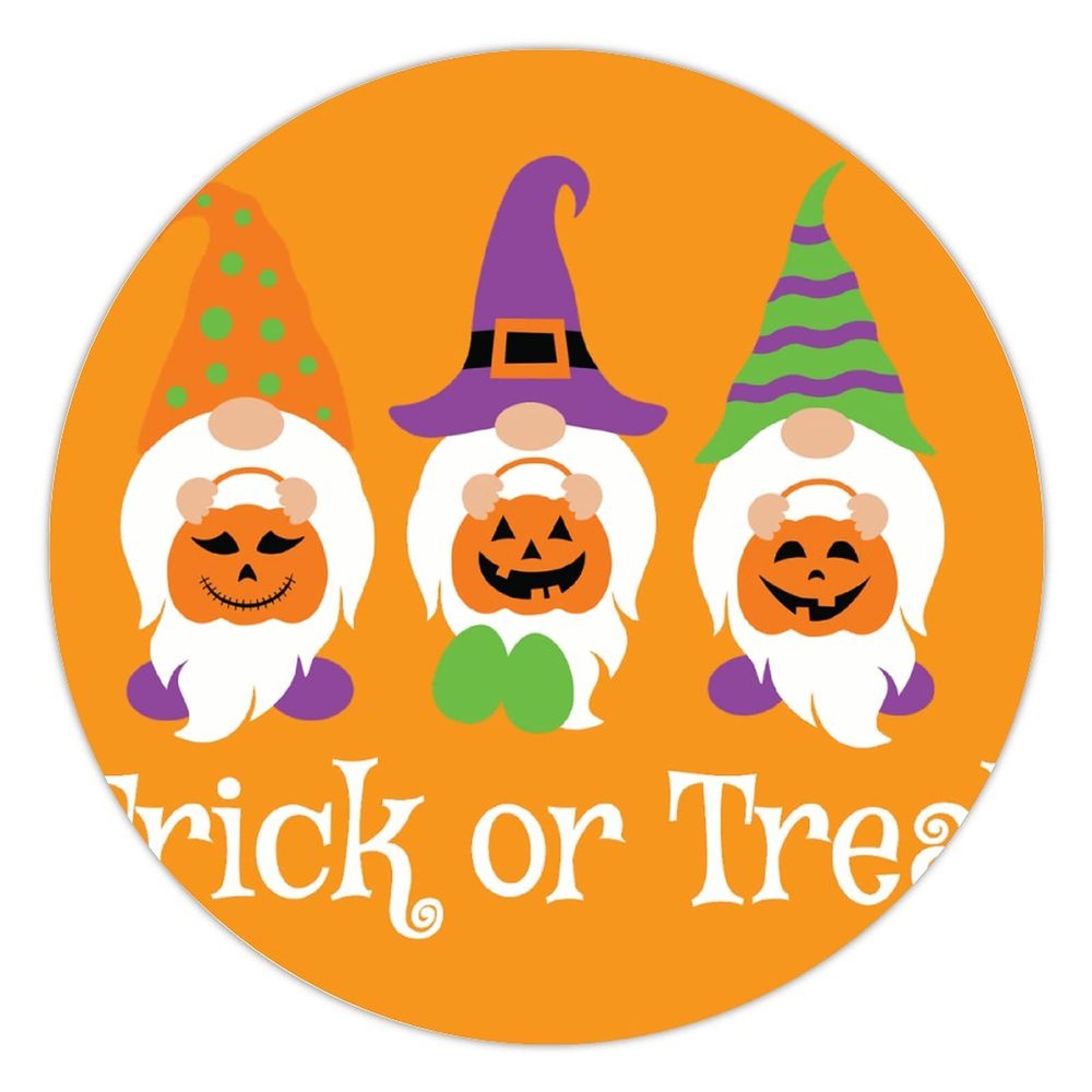 100 Pcs Halloween Stickers for Halloween Gnomes Trick Or Treat Stickers Halloween decorations Stickers for Envelope Seals Candy Halloween Party Decorations