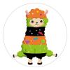 100 Pcs Halloween Stickers for Halloween Spooky Llamas Stickers Halloween decorations Stickers for Envelope Seals Candy Halloween Party Decorations view 1