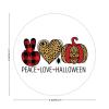 100 Pcs Halloween Stickers for Peace Love Halloween Stickers Halloween decorations Stickers for Envelope Seals Candy Halloween Party Decorations view 2