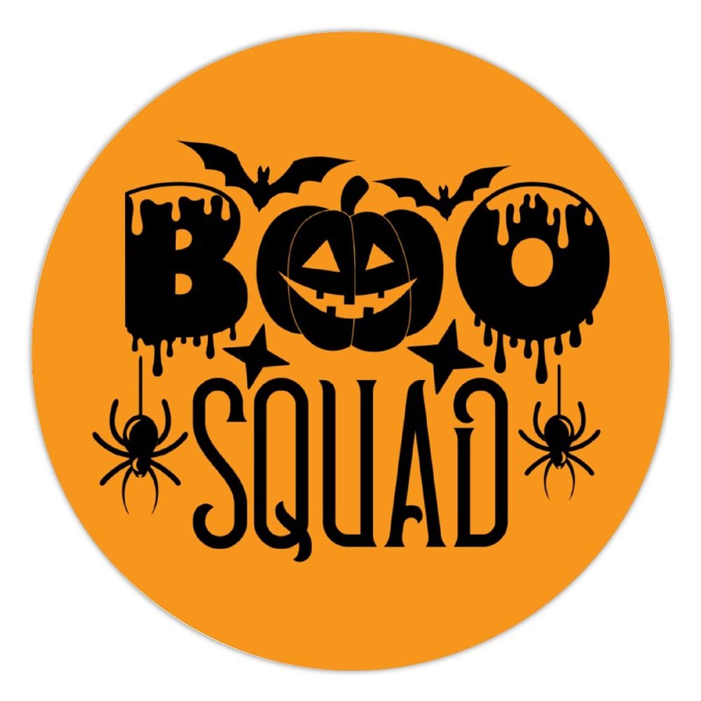 100 Pcs Halloween Stickers for Boo Squad Stickers Halloween decorations Stickers for Envelope Seals Candy Halloween Party Decorations