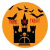 100 Pcs Halloween Stickers for Trick Or Treat Castle Bats Stickers Halloween decorations Stickers for Envelope Seals Candy Halloween Party Decorations view 1