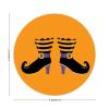 100 Pcs Halloween Stickers for Halloween Witch Shoes Stickers Halloween decorations Stickers for Envelope Seals Candy Halloween Party Decorations view 2