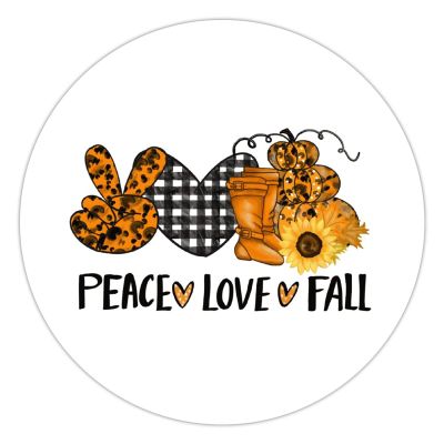 100 Pcs Halloween Stickers for Peace Love Fall Stickers Halloween decorations Stickers for Envelope Seals Candy Halloween Party Decorations