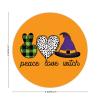 100 Pcs Halloween Stickers for Peace Love Witch Stickers Halloween decorations Stickers for Envelope Seals Candy Halloween Party Decorations view 2