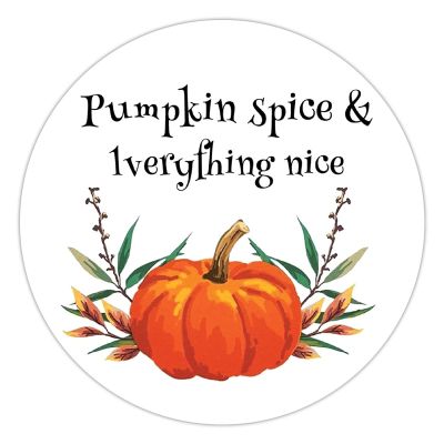 100 Pcs Halloween Stickers for Fall s Pumpkin Sipce & Everything Nice Stickers Halloween decorations Stickers for Envelope Seals Candy Halloween Party Decorations