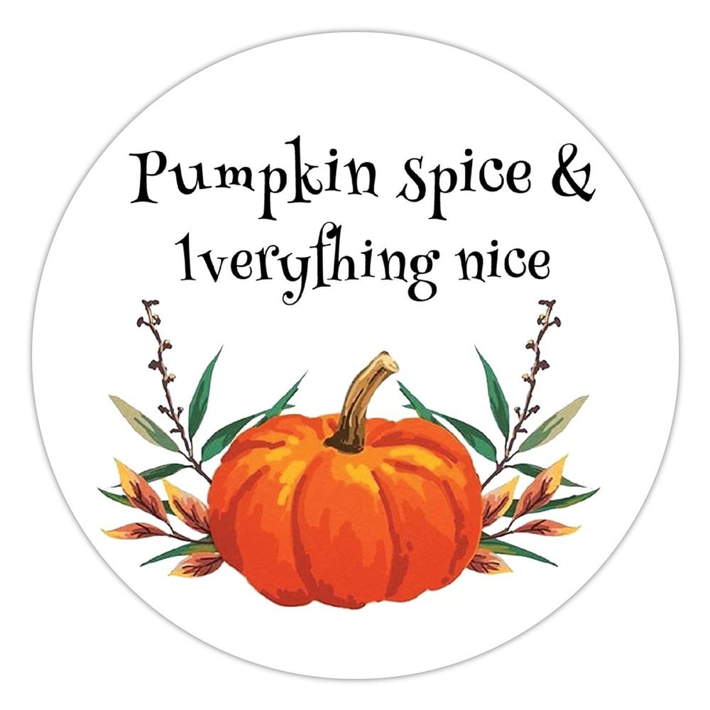 100 Pcs Halloween Stickers for Fall s Pumpkin Sipce & Everything Nice Stickers Halloween decorations Stickers for Envelope Seals Candy Halloween Party Decorations