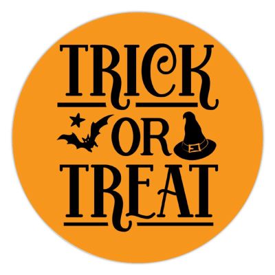 100 Pcs Halloween Stickers for Halloween Quote Pillow Trick Or Treat Stickers Halloween decorations Stickers for Envelope Seals Candy Halloween Party Decorations