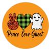 100 Pcs Halloween Stickers for Halloween Peace Love Ghost Stickers Halloween decorations Stickers for Envelope Seals Candy Halloween Party Decorations view 1