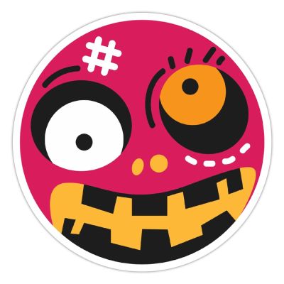 100 Pcs Halloween Stickers for HALLOWEEN CIRCLE CARTOON Stickers Halloween decorations Stickers for Envelope Seals Candy Halloween Party Decorations