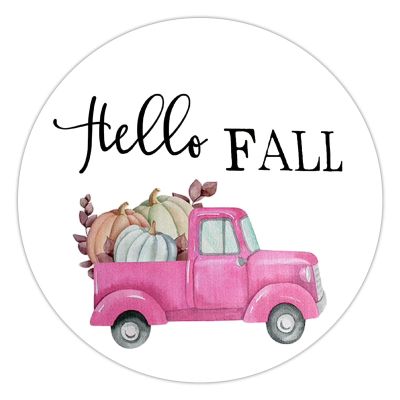 100 Pcs Halloween Stickers for Hello Fall Vintage Truck Stickers Halloween decorations Stickers for Envelope Seals Candy Halloween Party Decorations