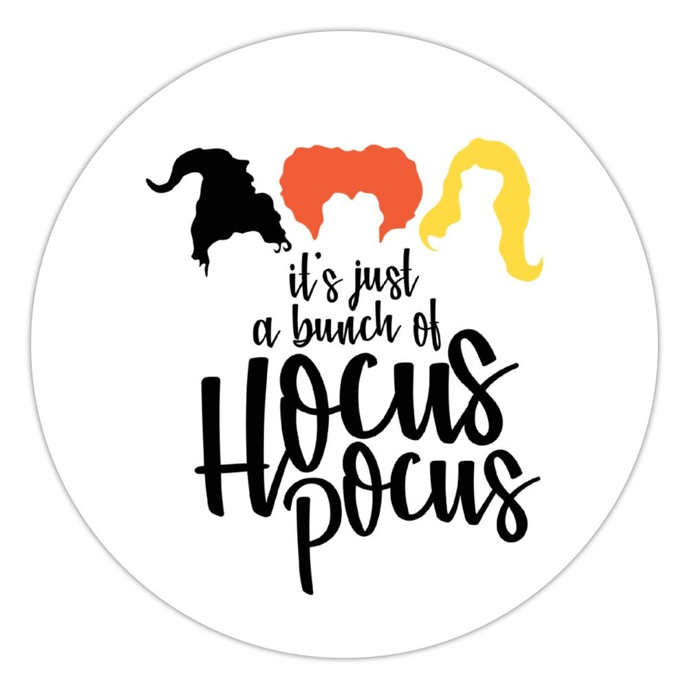100 Pcs Halloween Stickers for It's A Bunch of Hocus Pocus Stickers Halloween decorations Stickers for Envelope Seals Candy Halloween Party Decorations