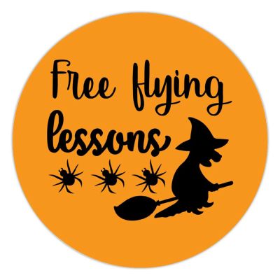 100 Pcs Halloween Stickers for Free Flying Lessons Stickers Halloween decorations Stickers for Envelope Seals Candy Halloween Party Decorations