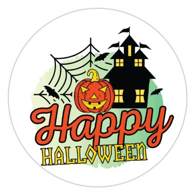100 Pcs Halloween Stickers for Happy Halloween Pumpkin Old Castle Stickers Halloween decorations Stickers for Envelope Seals Candy Halloween Party Decorations