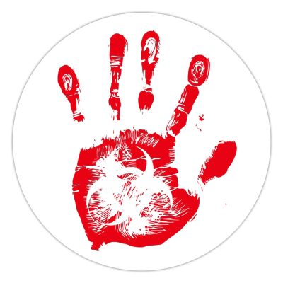 100 Pcs Halloween Stickers for Blood Hand Stickers Halloween decorations Stickers for Envelope Seals Candy Halloween Party Decorations