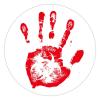 100 Pcs Halloween Stickers for Blood Hand Stickers Halloween decorations Stickers for Envelope Seals Candy Halloween Party Decorations view 1