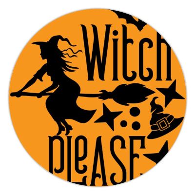 100 Pcs Halloween Stickers for Witch Please Stickers Halloween decorations Stickers for Envelope Seals Candy Halloween Party Decorations