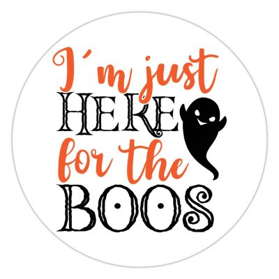 100 Pcs Halloween Stickers for I'm Just Here for The Boos Stickers Halloween decorations Stickers for Envelope Seals Candy Halloween Party Decorations
