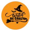 100 Pcs Halloween Stickers for Witch BE CRAZY Stickers Halloween decorations Stickers for Envelope Seals Candy Halloween Party Decorations view 1