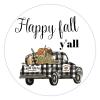 100 Pcs Thankful Stickers for Happy Fall Y'all Hand Painted Blue Retro Stickers fall decorations Stickers for Envelope Seals Candy Thanksgiving Day Party decorations view 1