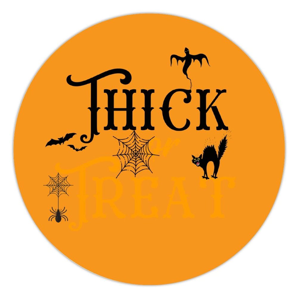 100 Pcs Halloween Stickers for Trick or treat halloween traditional quote orange Stickers Halloween decorations Stickers for Envelope Seals Candy Halloween Party Decorations