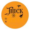 100 Pcs Halloween Stickers for Trick or treat halloween traditional quote orange Stickers Halloween decorations Stickers for Envelope Seals Candy Halloween Party Decorations view 1