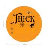 100 Pcs Halloween Stickers for Trick or treat halloween traditional quote orange Stickers Halloween decorations Stickers for Envelope Seals Candy Halloween Party Decorations view 2