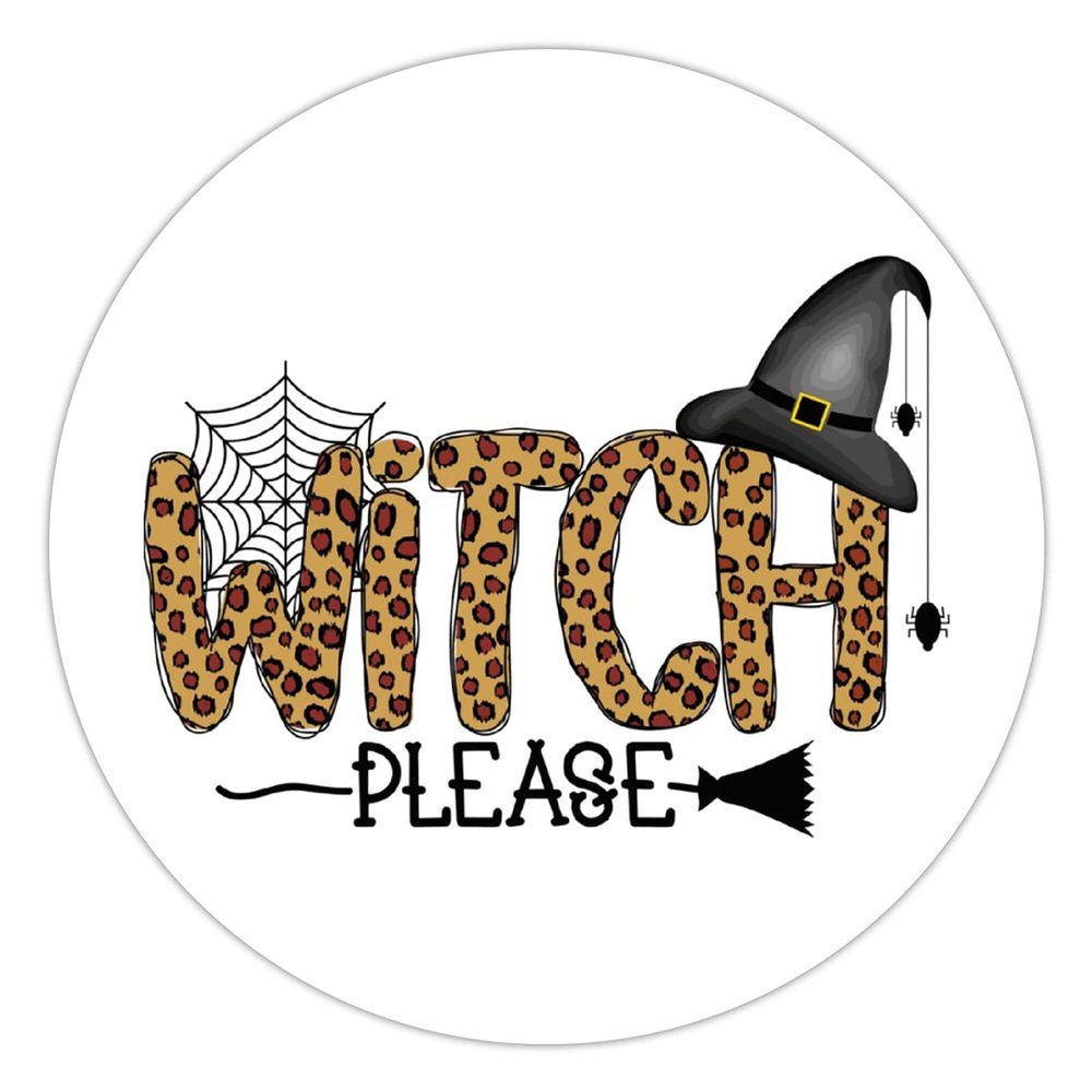 100 Pcs Halloween Stickers for Halloween Witch Please Stickers Halloween decorations Stickers for Envelope Seals Candy Halloween Party Decorations