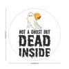 100 Pcs Halloween Stickers for Halloween Not A Ghost But Dead Inside Stickers Halloween decorations Stickers for Envelope Seals Candy Halloween Party Decorations view 2