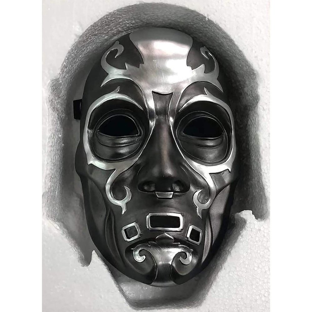 WKNBEU Halloween Novelty Prom mask Resin Character Celebrity Mask, Halloween Costume Party Carnival Christmas Easter Party MaskBlack