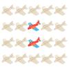 DAJAVE 20 Pack Wooden Model Airplanes, DIY Balsa Wood Airplane Kit, Wooden Plane for Birthday Party & Carnival view 1