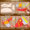 DAJAVE 20 Pack Wooden Model Airplanes, DIY Balsa Wood Airplane Kit, Wooden Plane for Birthday Party & Carnival view 4