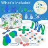 Clixo Window Travel Pack - Fun Magnetic Toy for Kids - 24-Piece Suncatcher Kit with Prisms & Suction Cups for Plane and Car Windows  Portable Rainbow Maker STEM Toy for Creative On the Go Car Playset view 2