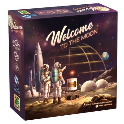 Blue Cocker - Welcome to The Moon - Flip and Write Strategy Game - Campaign, Adventure, Solo Mode - Bilingual French English - 1 to 6 Players - 20706-CA
