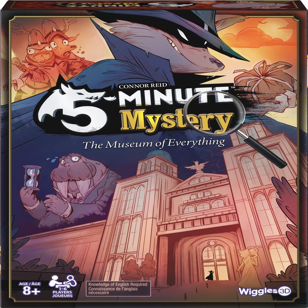 5-Minute Mystery | A Fast-Paced, Real-Time Cooperative Detective Board Game for Families | Solve The Case Before Time Runs Out | Ages 8+ | 16 Players