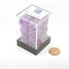 Purple Cirrus Dice with Black Hearts D6 16mm (5/8in) Pack of 12 Wondertrail view 3