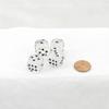 White Cirrus Dice with Black Hearts D6 16mm (5/8in) Pack of 4 Wondertrail view 1