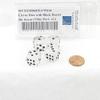 White Cirrus Dice with Black Hearts D6 16mm (5/8in) Pack of 4 Wondertrail view 2