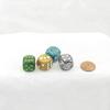 are You Kitten Me Dice Assorted Colors with Pips 16mm (5/8in) D6 Pack of 4 Wondertrail view 1