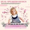 M SANMERSEN Kids Piano Keyboard, 37 Keys Music Keyboard Piano Toys with Microphone, Portable Dual Speaker Electronic Piano Keyboard, Birthday Gift for Beginners Girls Ages 3 4 5 6, Pink view 2